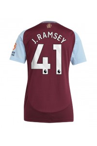 Aston Villa Jacob Ramsey #41 Fotballdrakt Hjemme Klær Dame 2024-25 Korte ermer